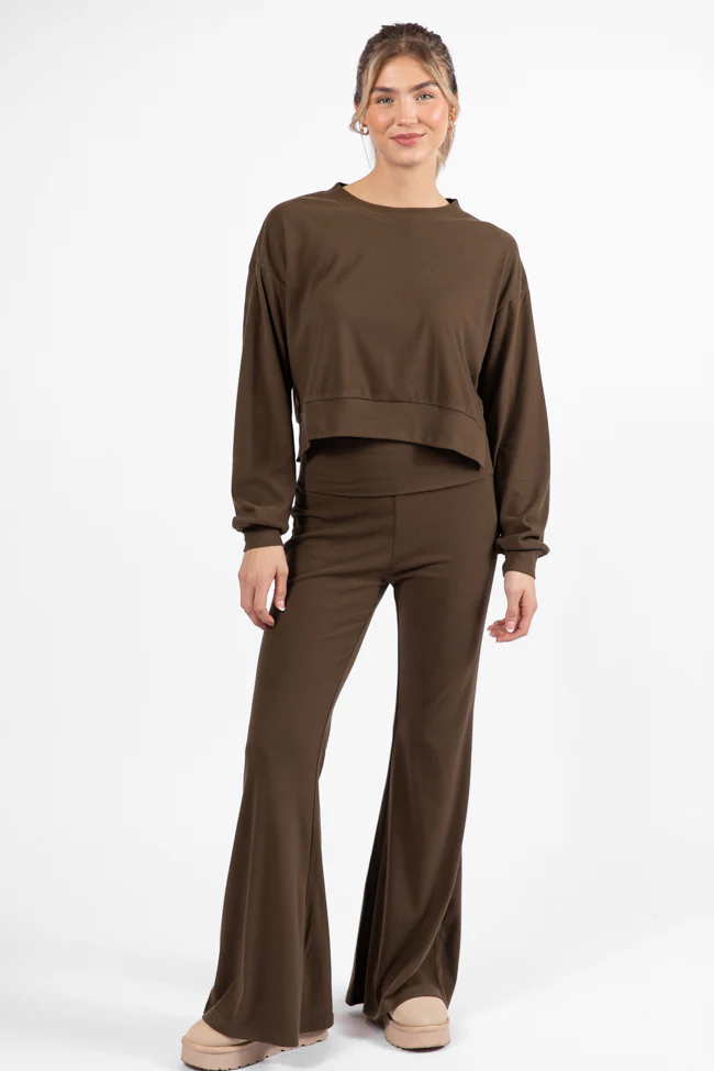 In A Dream Brown Super Soft Pullover FINAL SALE - Terpint