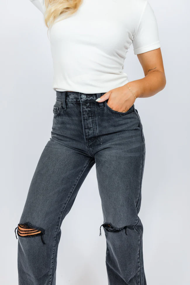 Jaslyn Black Denim Jeans FINAL SALE - Terpint