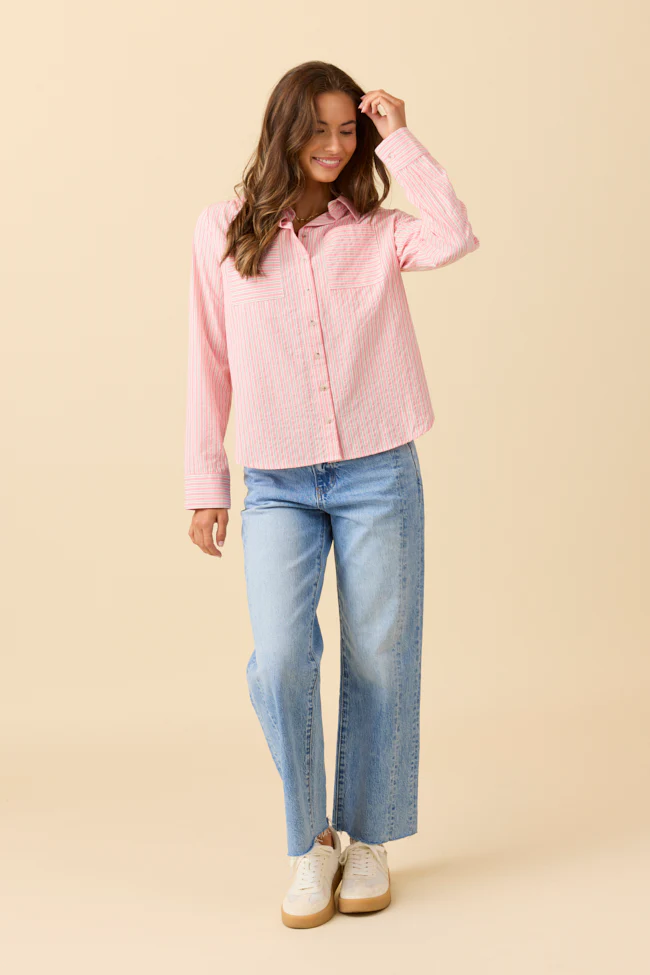 Kaylee Pink Striped Shirt - Terpint