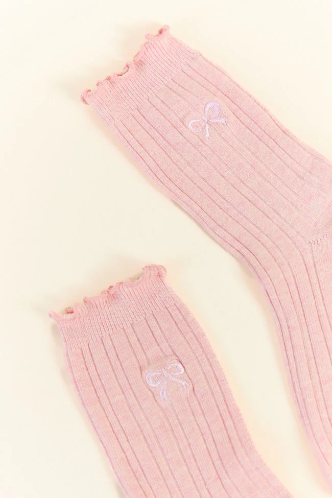 Pink Bow Socks - Terpint