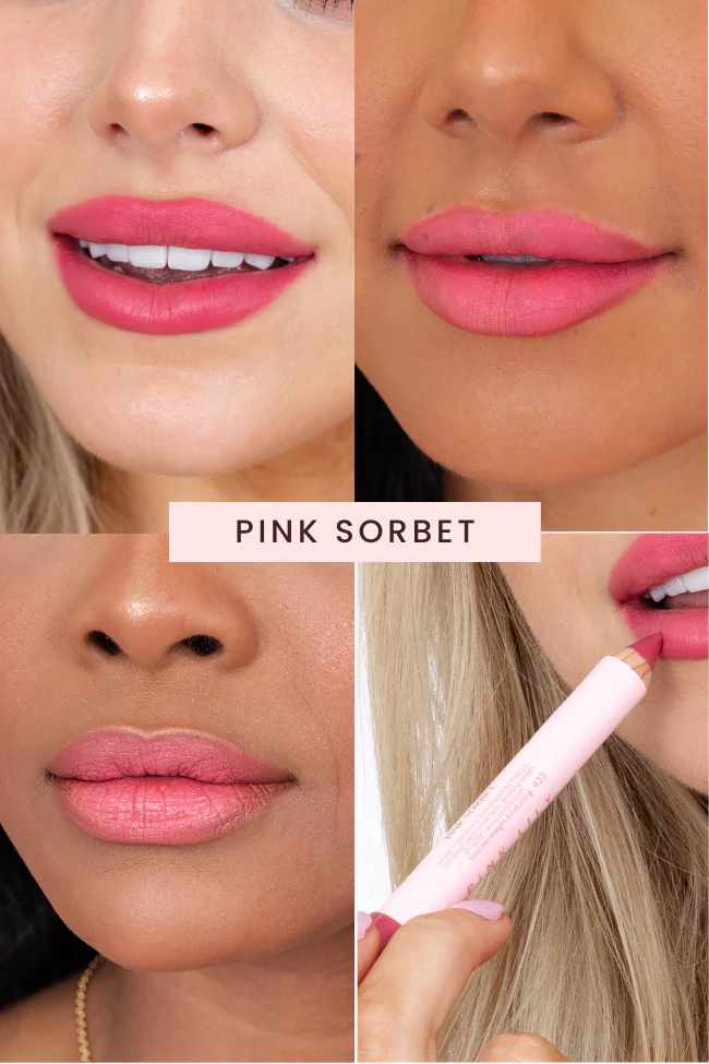 Pink Lily Beauty Double Bloom Dual Lipstick & Lip Liner - Pink Sorbet FINAL SALE - Terpint