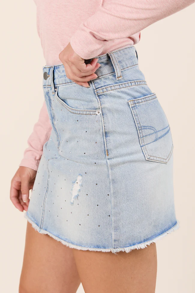 Ellie Rhinestone Mini Skirt DOORBUSTER - Terpint