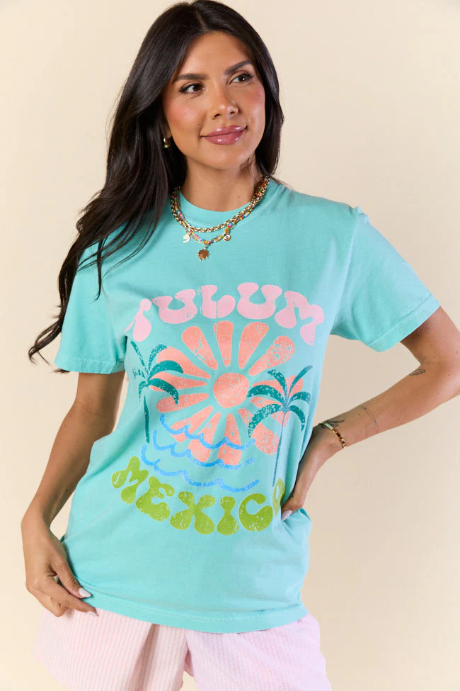 Tulum Mexico Mint Graphic Tee - Terpint