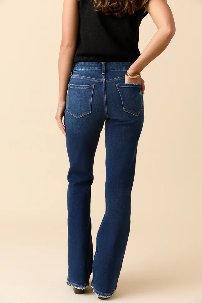 Delaney Dark Wash Relaxed Flare Jeans - Terpint