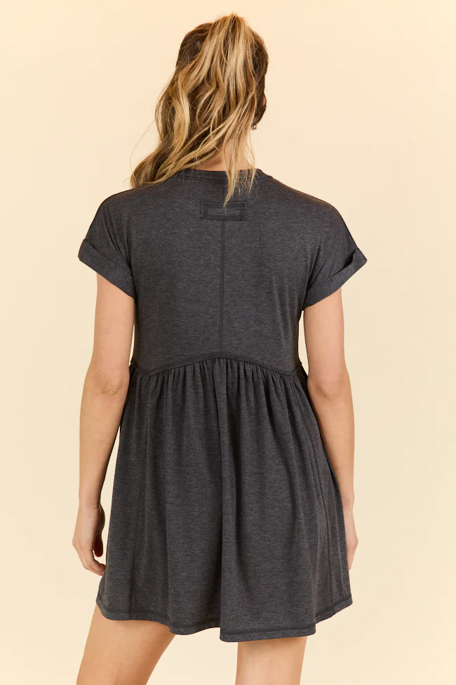 What's The Occasion Black Button Knit Dress SALE - Terpint