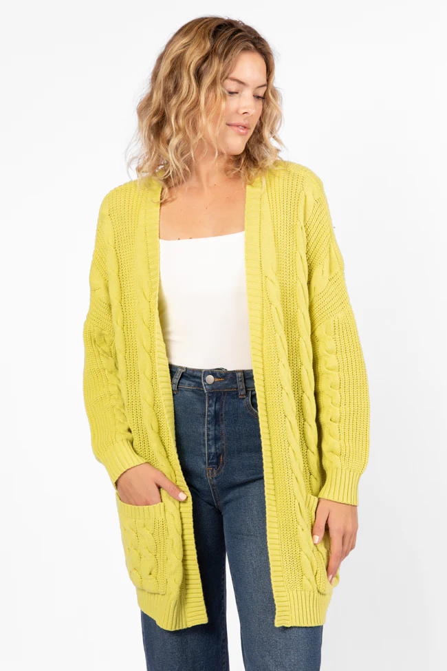 Won't Change My Heart Matcha Cardigan FINAL SALE - Terpint