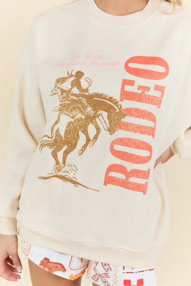 The Great American Pastime Cream Graphic Sweatshirt - Terpint