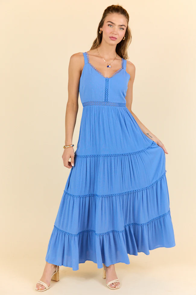 Let The Good In Blue Maxi Dress SALE - Terpint
