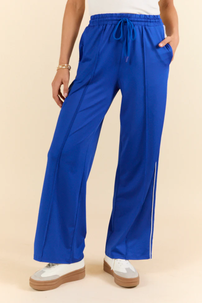 My Own Victories Blue Track Pants - Terpint