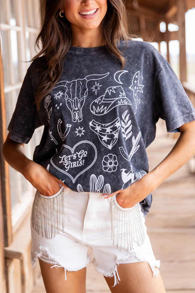 Zutter Western Black and White Graphic Tee - Terpint