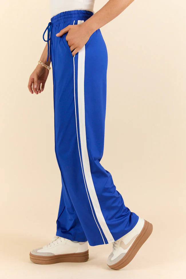 My Own Victories Blue Track Pants - Terpint