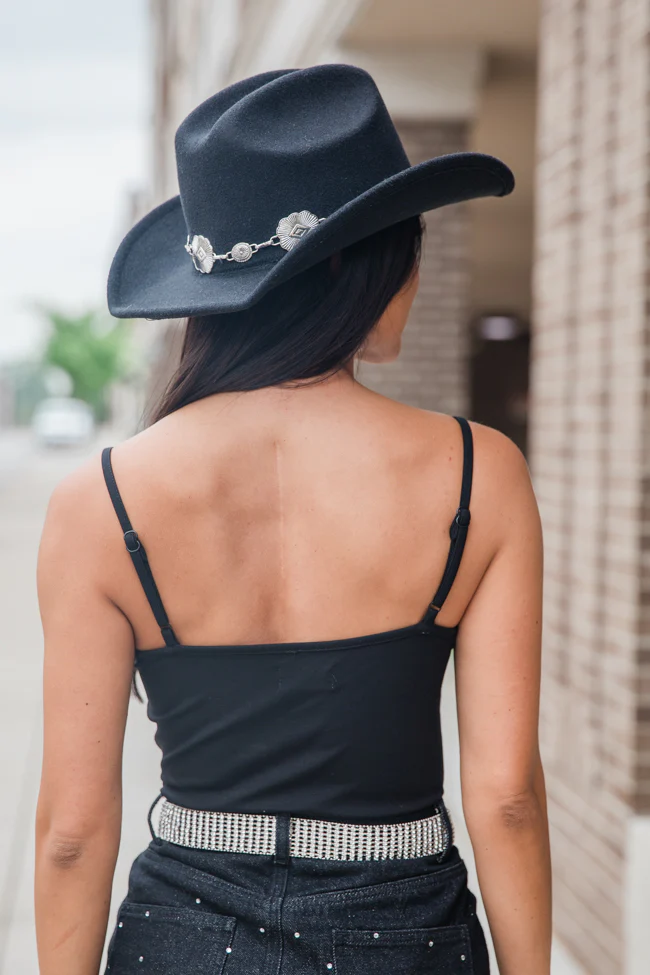 See You There Black Cami Bodysuit FINAL SALE - Terpint