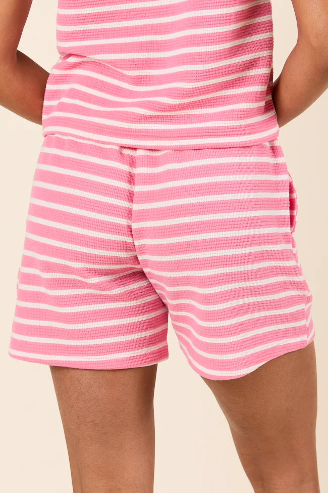 Eloise Pink Striped Shorts - Terpint