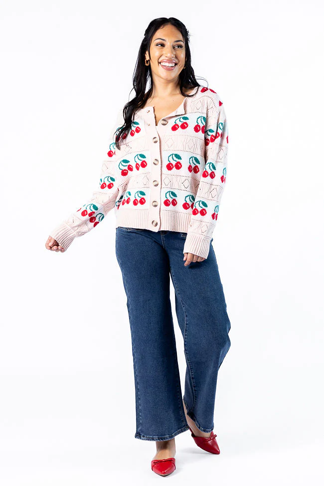 Cherry Happy Blush Cardigan FINAL SALE - Terpint
