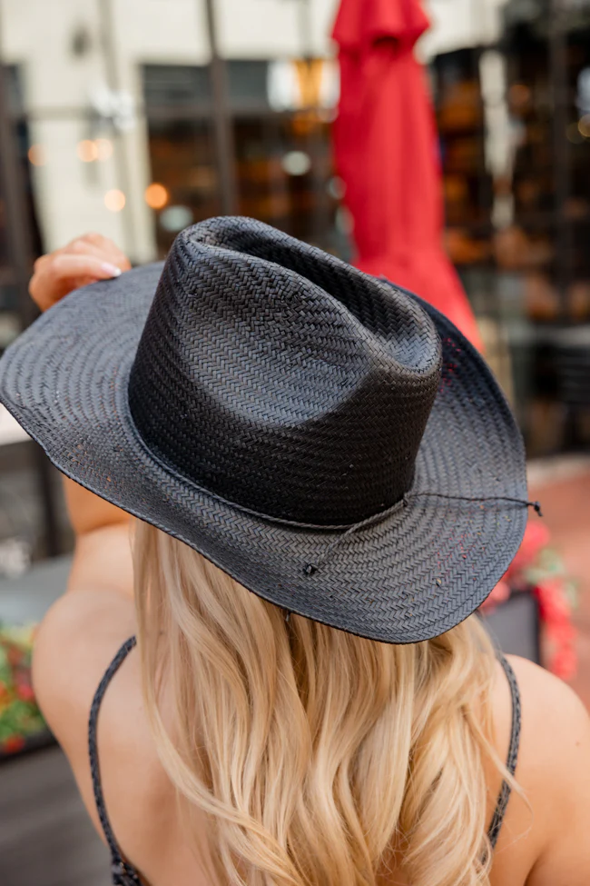 Black Straw Cowboy Hat FINAL SALE - Terpint
