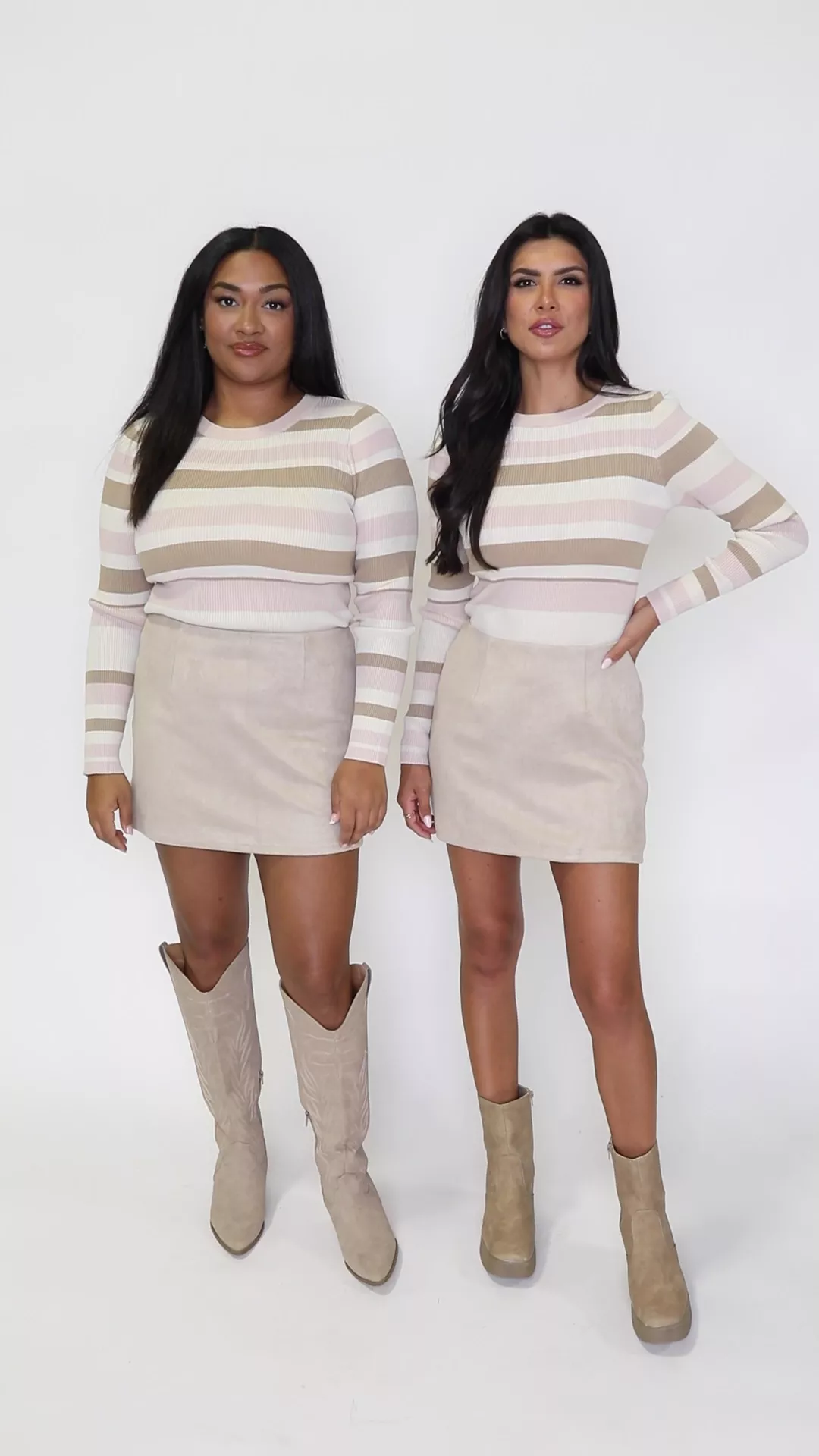 One More Minute Mocha Suede Skort FINAL SALE - Terpint