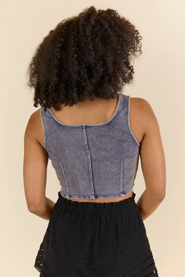 Dallas Daydreams Denim Corset - Terpint
