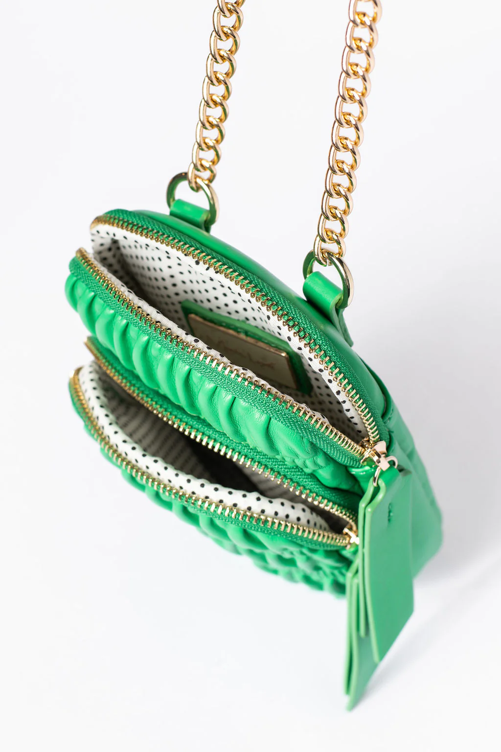 Green Ruched Crossbody Purse DOORBUSTER - Terpint