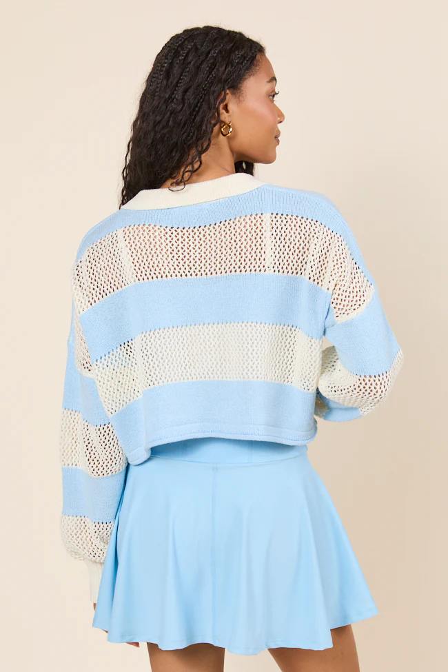 By The Rules Striped Knit Rugby Sweater - Terpint