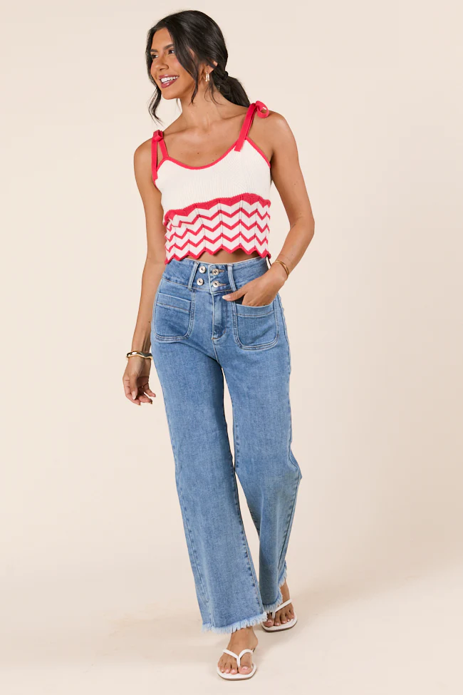 Ada Chevron Striped Knit Tank - Terpint