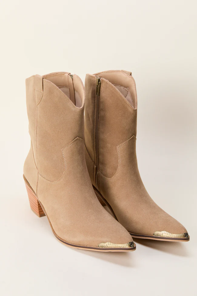 Teresea Taupe Cowboy Boots - Terpint