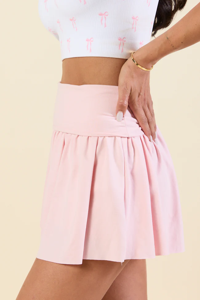 En Pointe Pink Foldover Skort - Terpint
