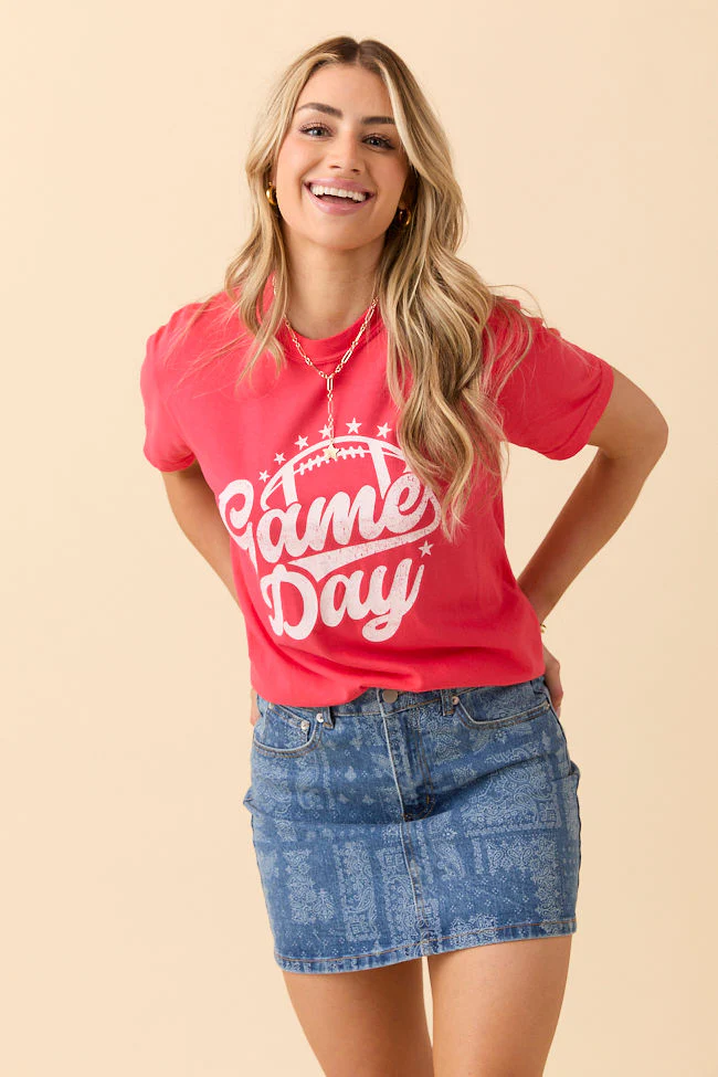 Game Day Script Paprika Graphic Tee - Terpint