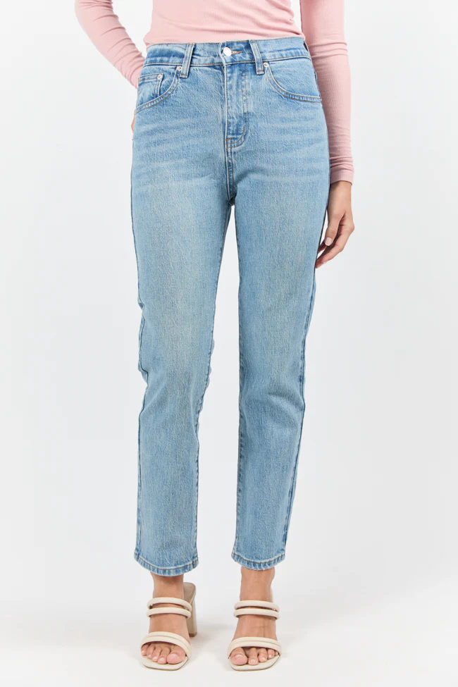 Millie Medium Wash Straight Leg Jeans DOORBUSTER - Terpint