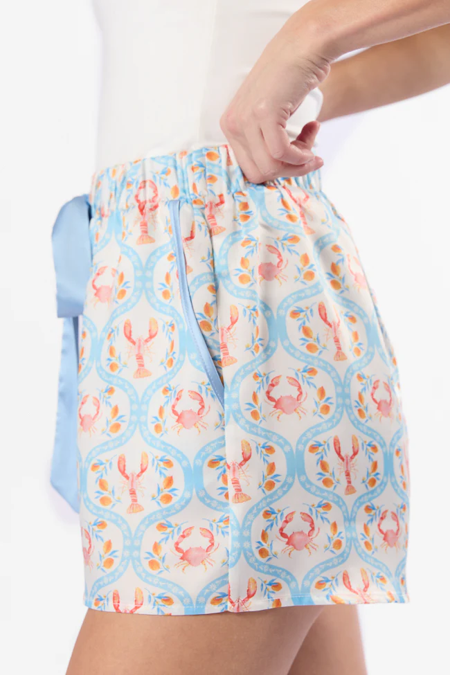 Rest Up In The Cutest Catch Satin Pajama Shorts FINAL SALE - Terpint