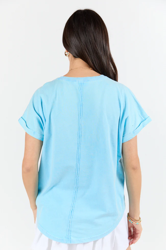 Here You Are Aqua Short Sleeve Tee - Terpint