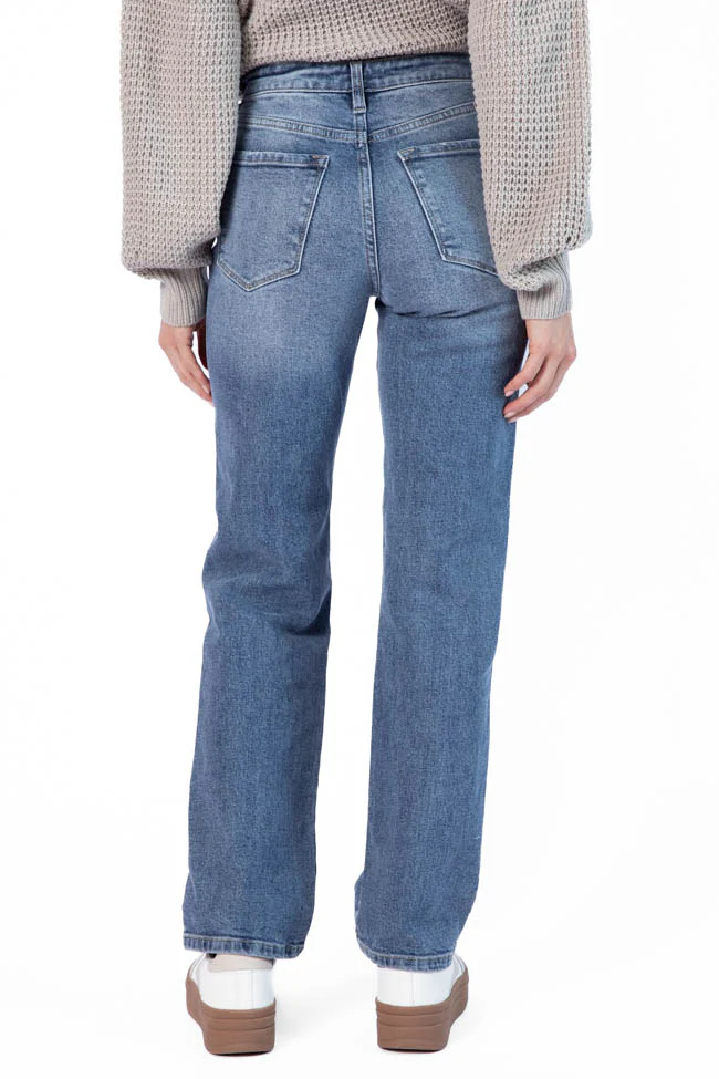 Raleigh Medium Wash Straight Leg Jeans FINAL SALE - Terpint