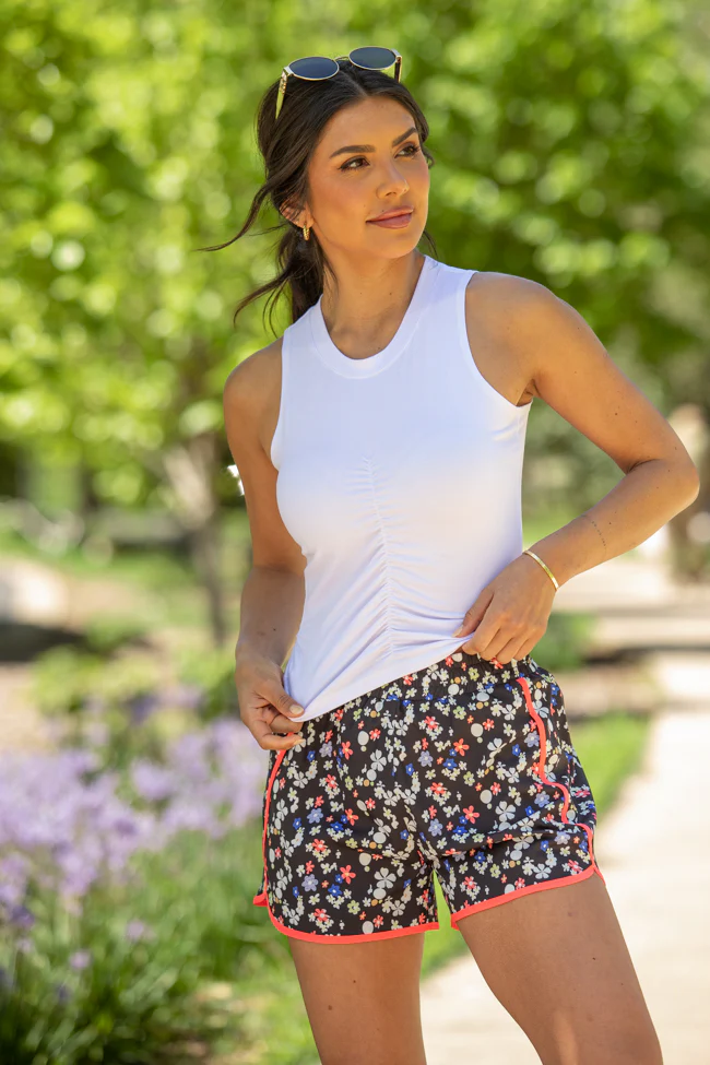 Inspired By You White Ruched Tank - Terpint