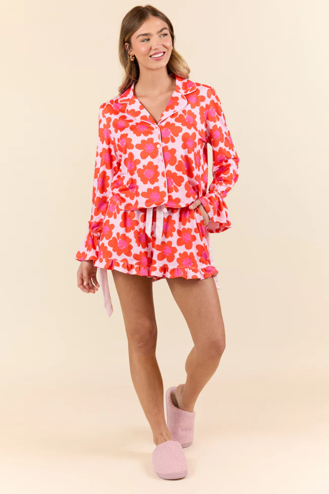 Blooming Bright Night Floral Pajama Set FINAL SALE - Terpint