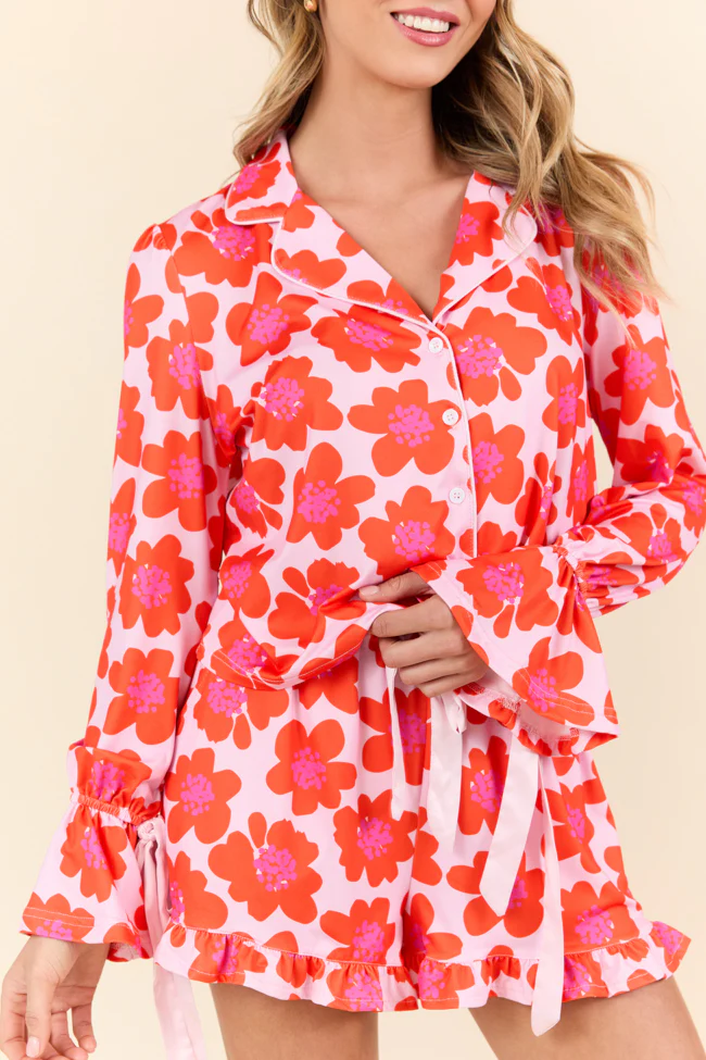 Blooming Bright Night Floral Pajama Set FINAL SALE - Terpint