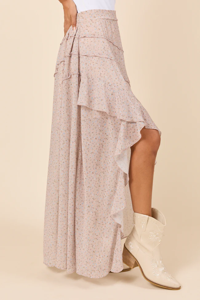 Nancy Neutral Floral Skirt SALE - Terpint