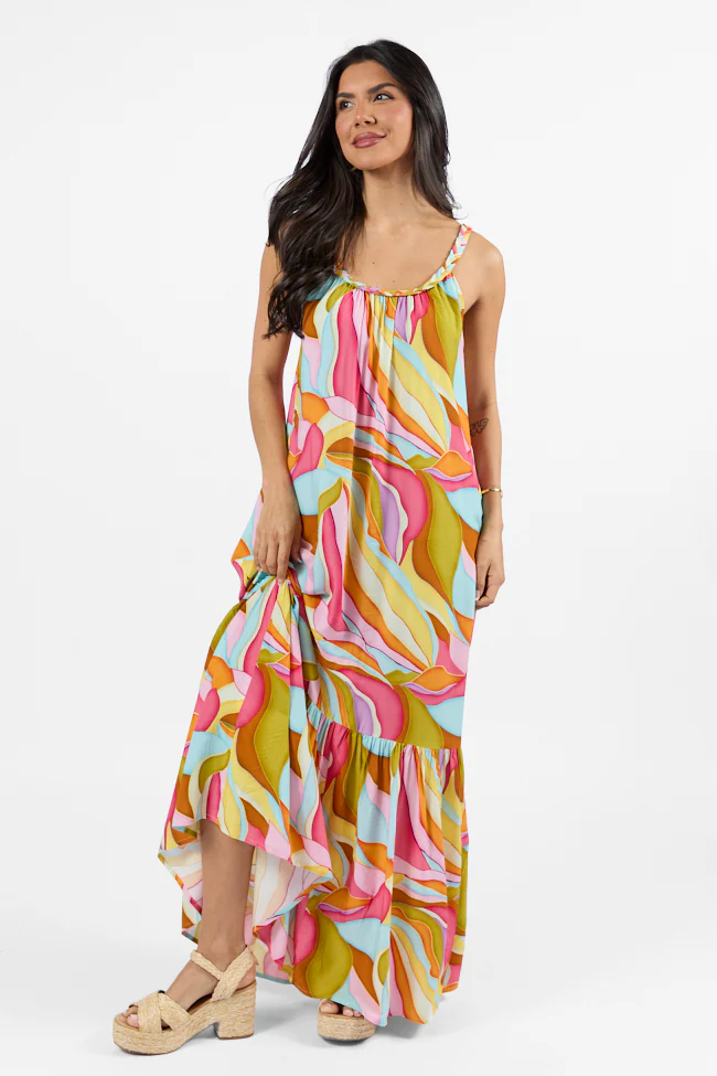 Painting The Sky Multi Print Maxi Dress FINAL SALE - Terpint