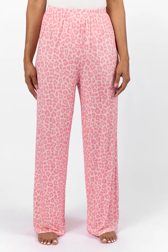 Sweet Dreams Pink Leopard Pajama Pants FINAL SALE - Terpint