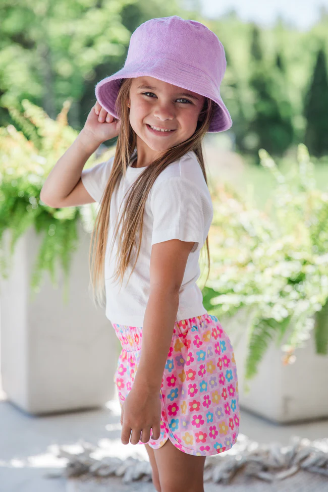 Kid's Purple Terry Bucket Hat FINAL SALE - Terpint