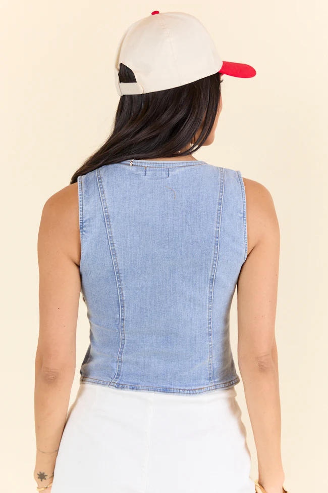Uptown Cowgirl Denim Vest - Terpint