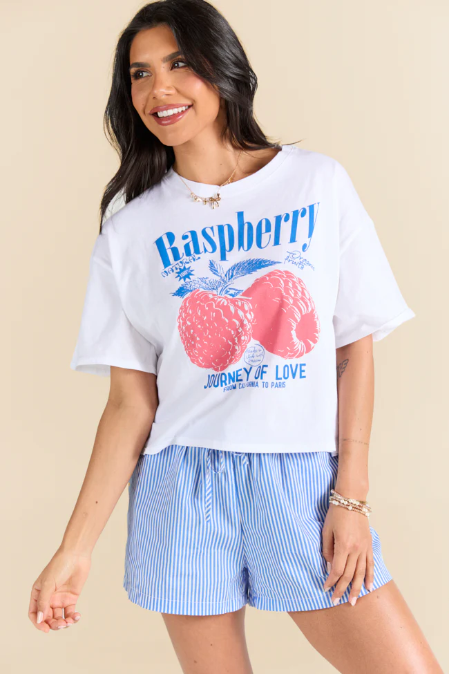 Fruitful Love Raspberry Boxy Graphic Tee FINAL SALE - Terpint