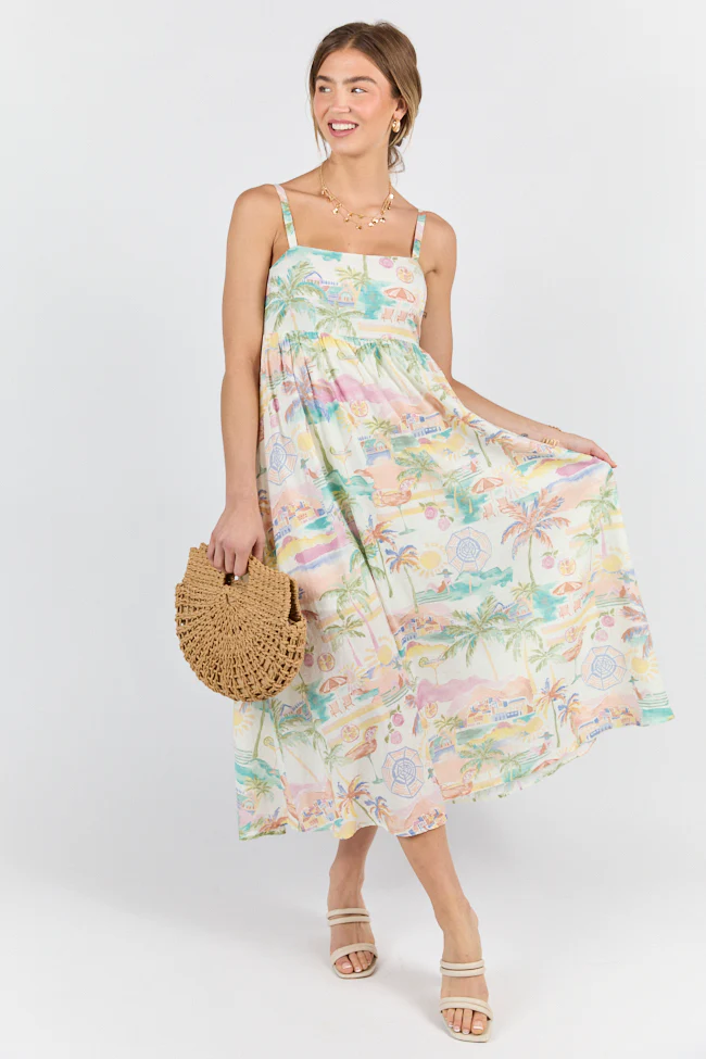 Beach Vacation Printed Maxi Dress FINAL SALE - Terpint