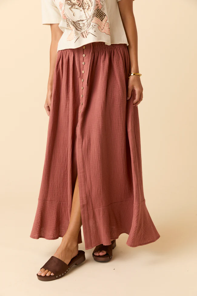 Ember Toffee Maxi Skirt - Terpint