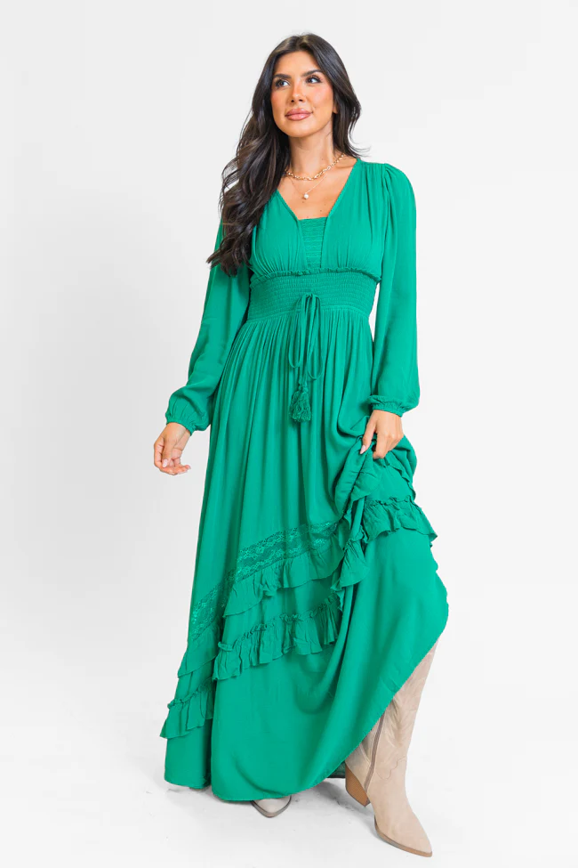Lucky To Have You Jade Maxi Dress SALE - Terpint