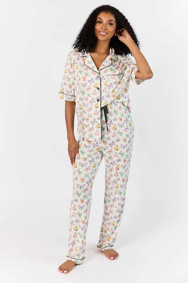 Good To Get Away Butterfly Pajama Pants FINAL SALE - Terpint