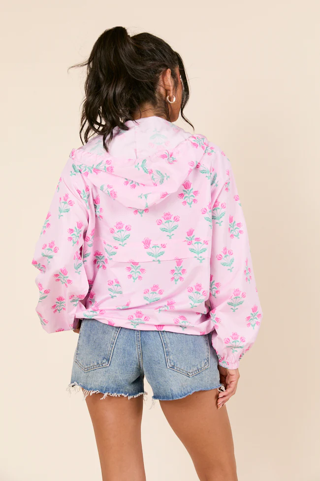 Delilah Pink Block Floral Pullover - Terpint