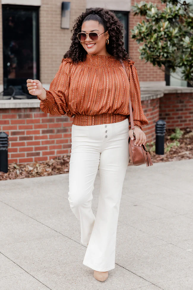 I Can't Forget Cream Button Fly Corduroy Pants Cream FINAL SALE - Terpint