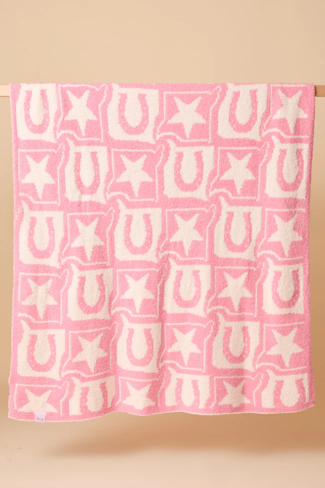 Make Me Believe Pink Western Blanket - Terpint