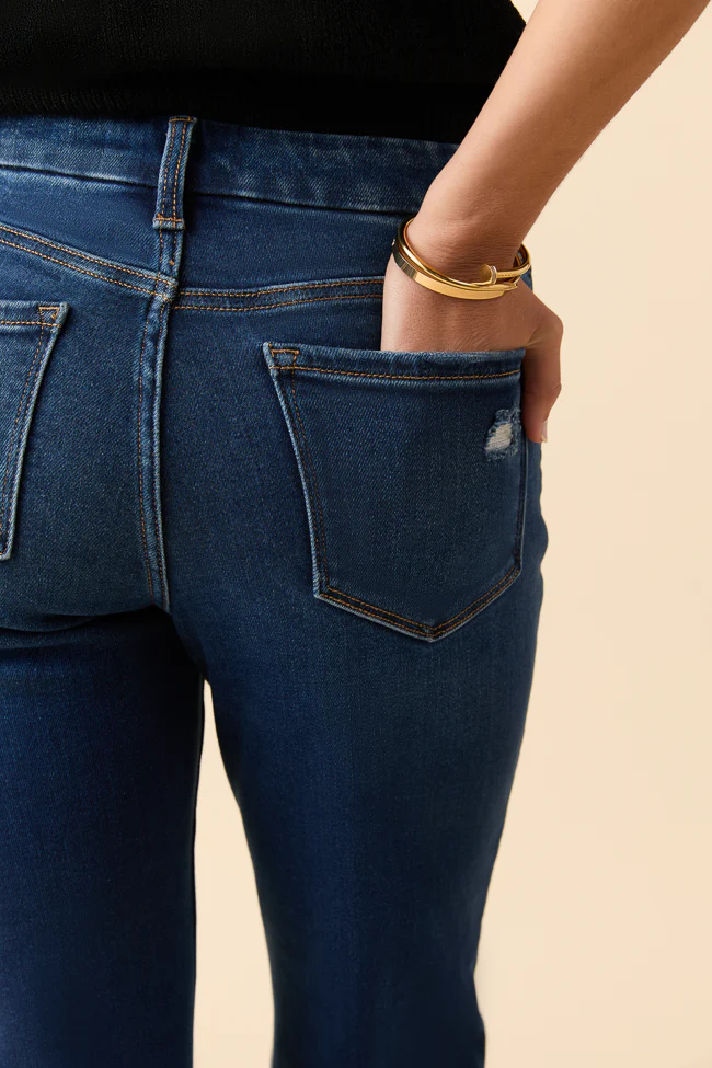 Delaney Dark Wash Relaxed Flare Jeans - Terpint