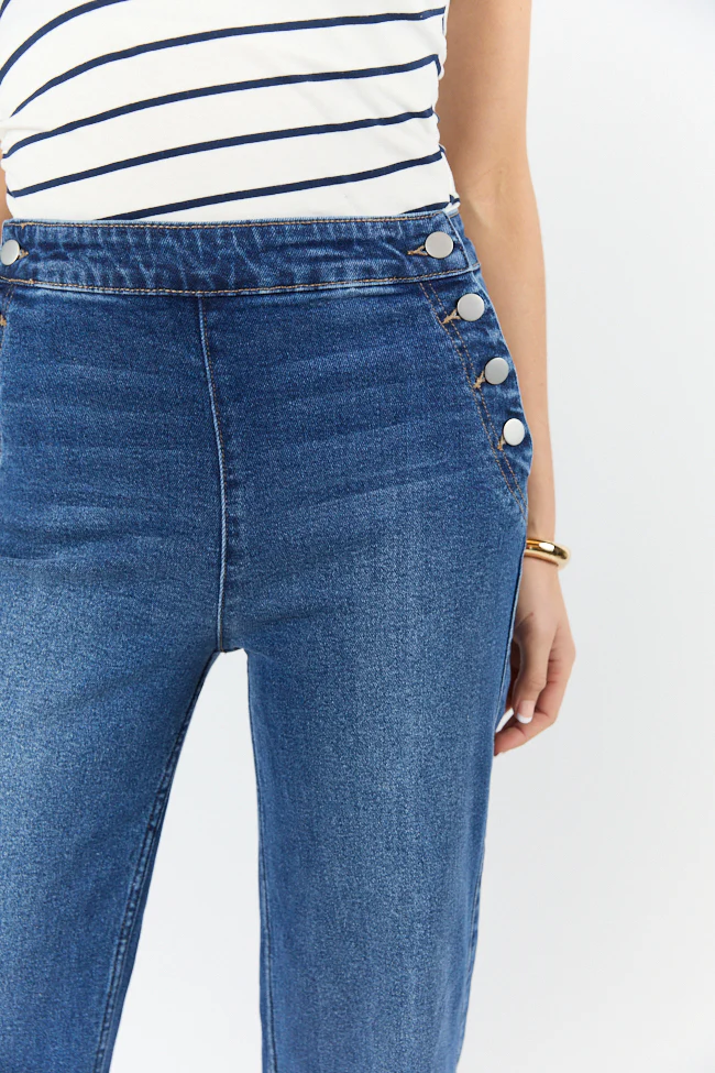 Sailor Medium Wash Wide Leg Jeans DOORBUSTER - Terpint