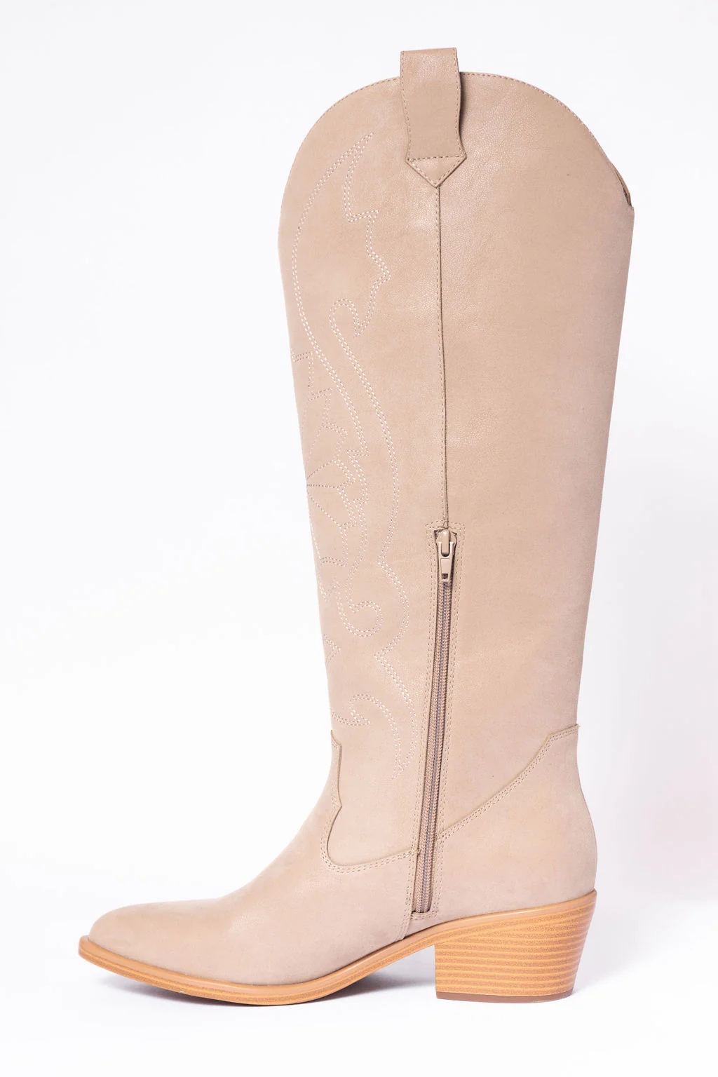 Shania Tan Tall Cowboy Boots - Terpint